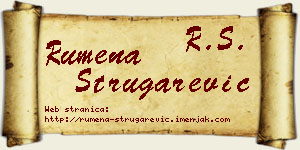 Rumena Strugarević vizit kartica